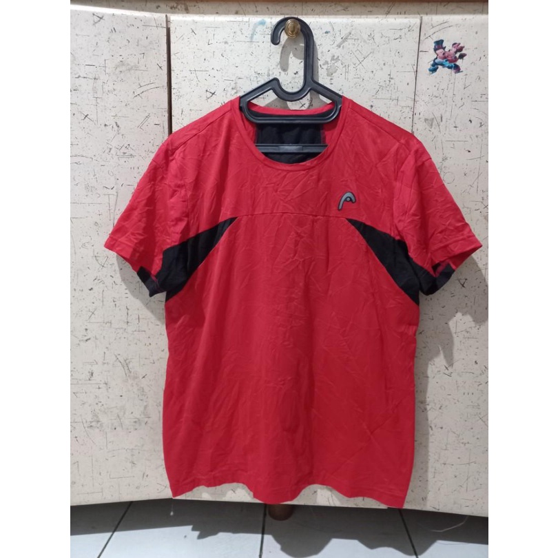 Kaos Running Hed -  Baju Olahraga Thrift Preloved Bekas Murah