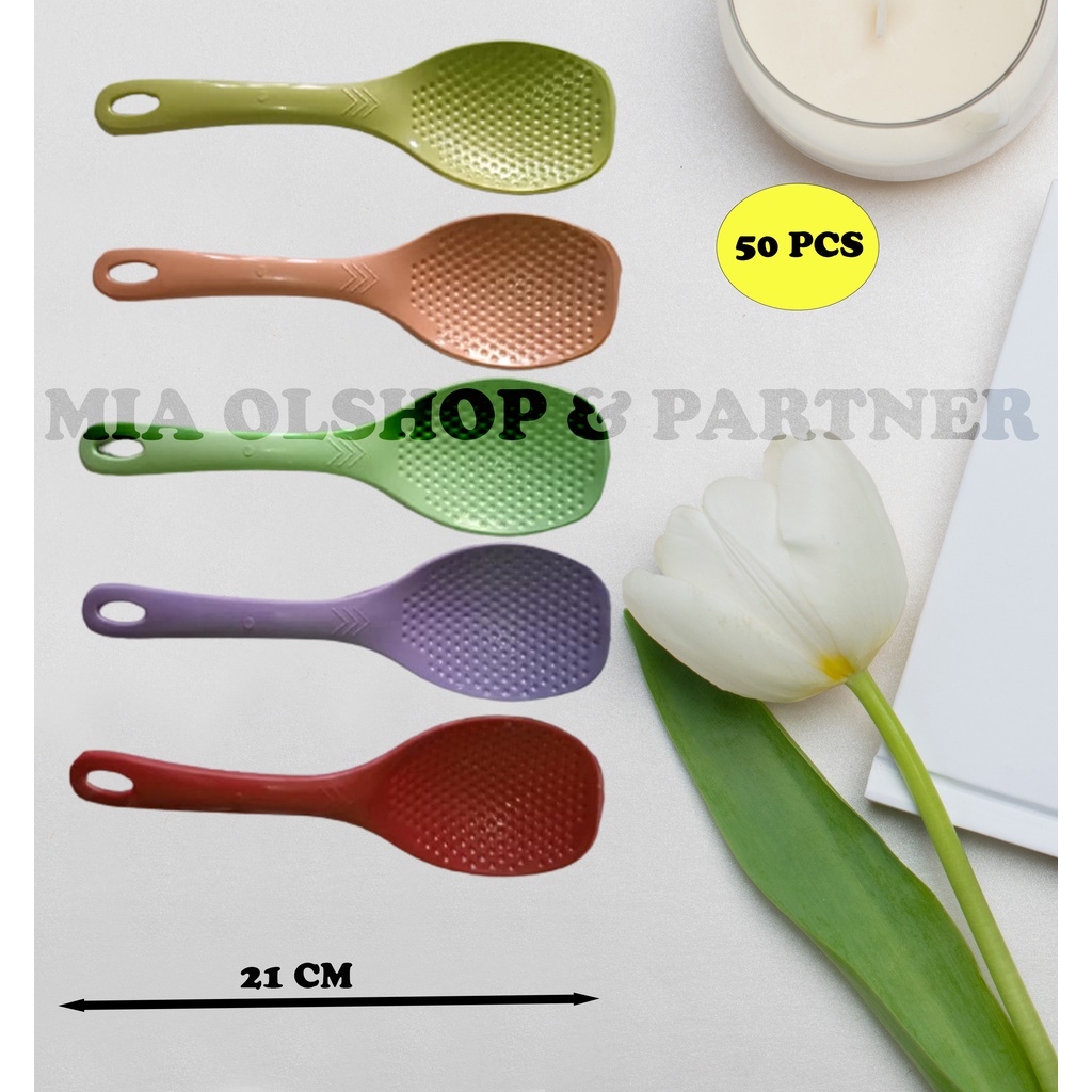 Souvenir 50 PCS Centong Magic Com Souvenir Hadiah Pernikahan Murah kemasan plastik