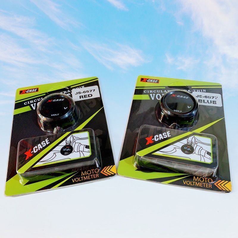 VOLTMETER AKI VOLT METER PENGUKUR AKI 12VOLT DIGITAL MODEL BULAT SLIM WATERPROOF