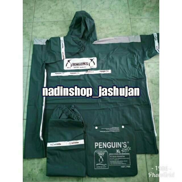 Jas Hujan Penguin Ponco Celana Golf XL