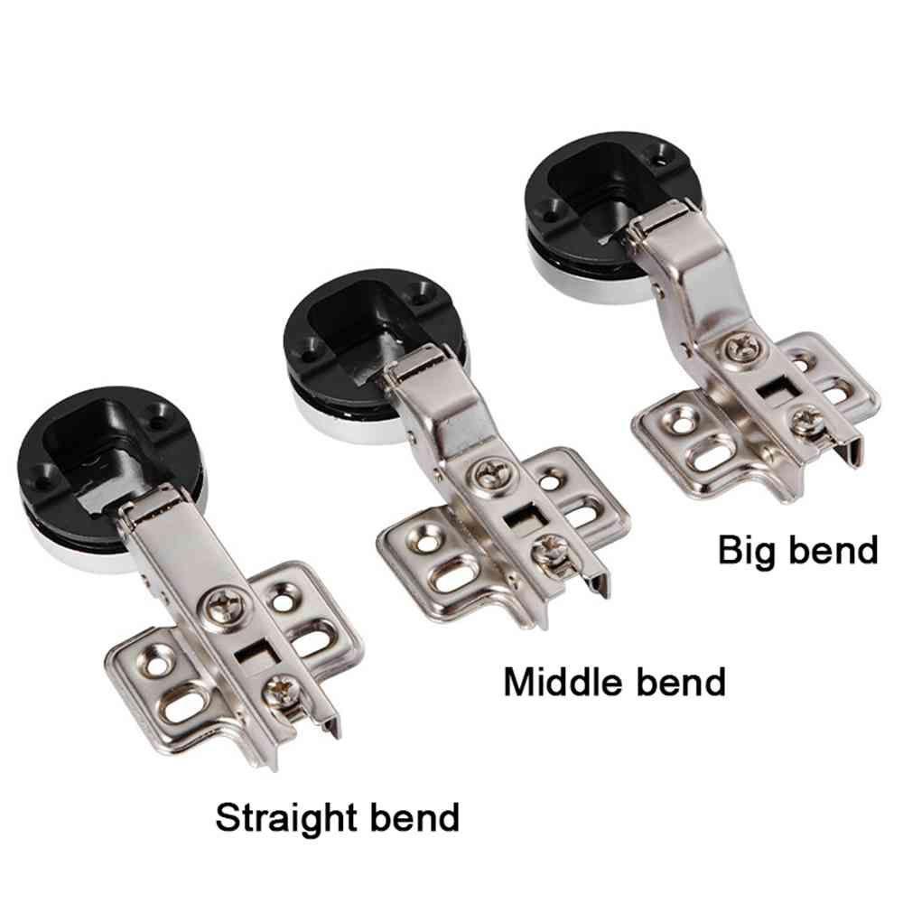 Nanas 2PCS Engsel Pintu Kaca Bermanfaat Tidak Lubang Perlengkapan Furniture Hardware