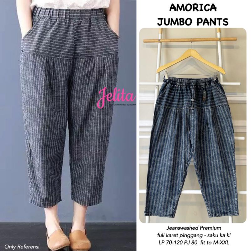 amorica baggy pant celana baggy by jelita / celana baggy jumbo wanita