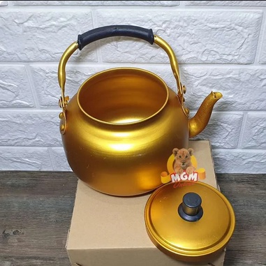 cod termurah Teko Ceret Arab Polos 1,5 Liter - Teko Arab Emas Cantik Unik - Teko Arab Stainless Set 