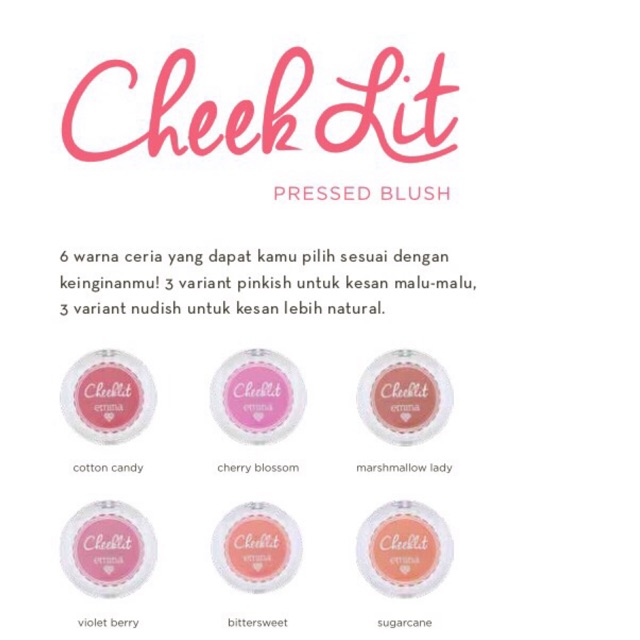 Emina Cheek lit Pressed Blush | cheeklit blush on