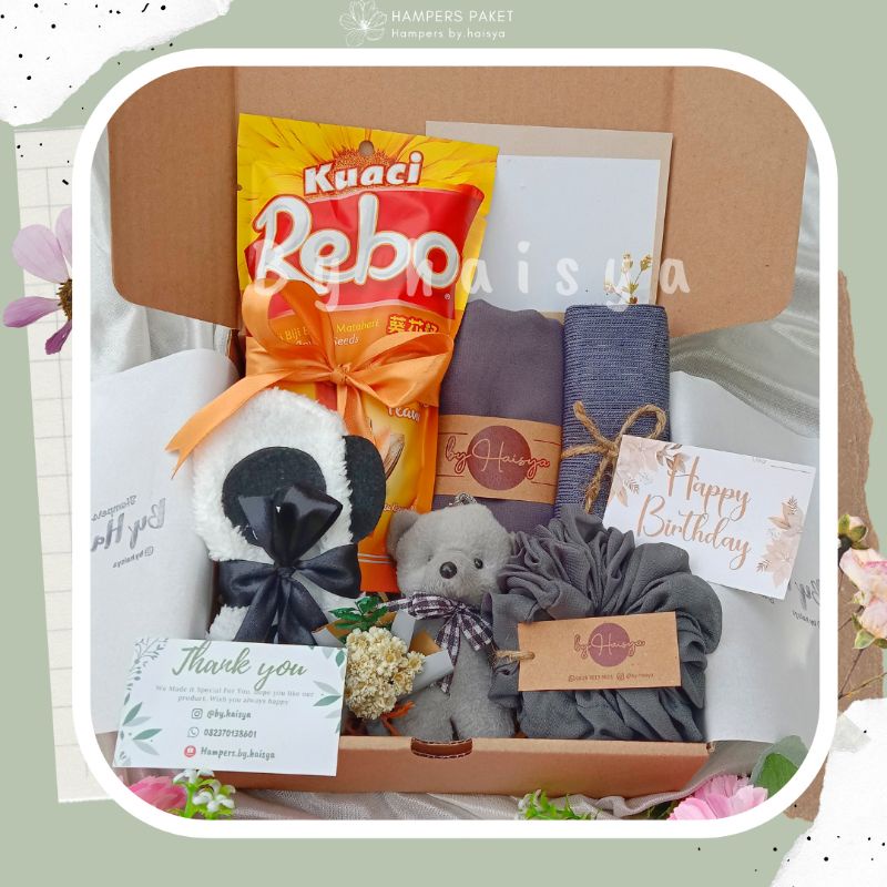 

HAMPERS HIJAB GIFTBOX KADO ULANG TAHUN CEWEK