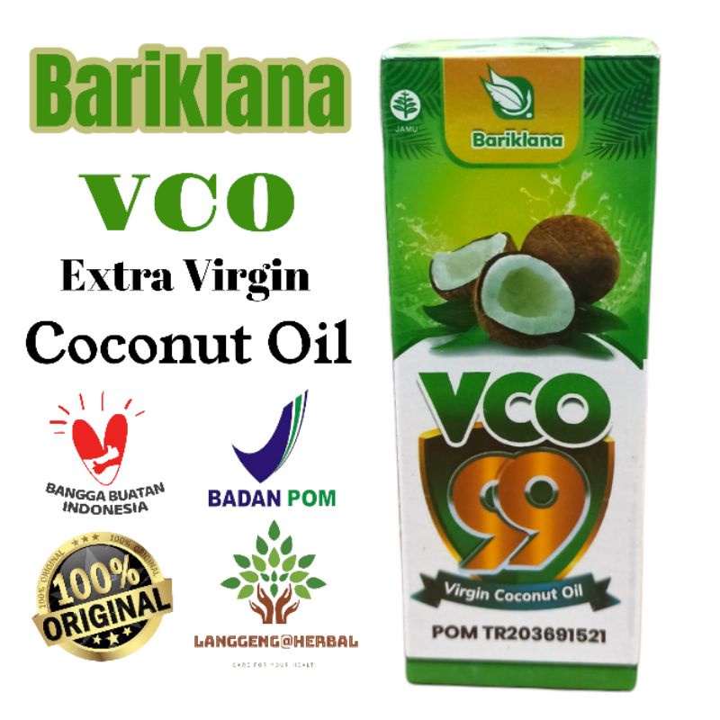 

VCO 99 BARIKLANA EXTRA VIRGIN COCOUT OIL 125ml