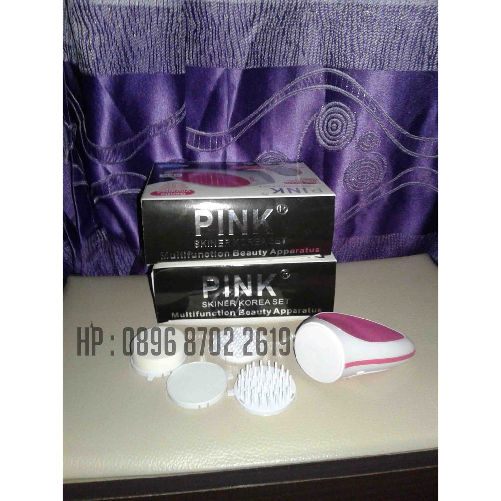 Pink Skiner Korea Beauty Set Pembersih Make Up dan Pori Pori Wajah Murah