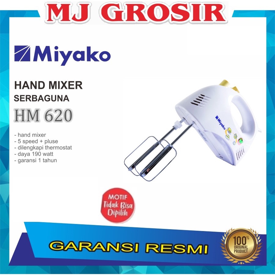 PROMO HAND MIXER MIYAKO HM 620 SERBAGUNA MESIN PENGHALUS