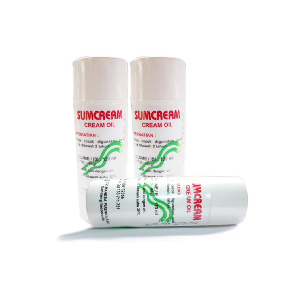 ‹532} Sumcream Cream Asli Sumbawa Oil 120 ml Mengobati Nyeri Sendi Masuk Angin dan Pegal Linu