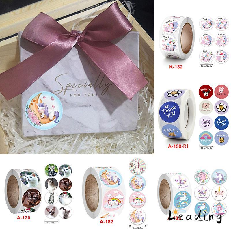 

Anak-anak Kartun Lucu Stiker Menyenangkan Liburan Manual DIY Dekoratif Penyegelan Stiker Terima Kasih Tag-Le