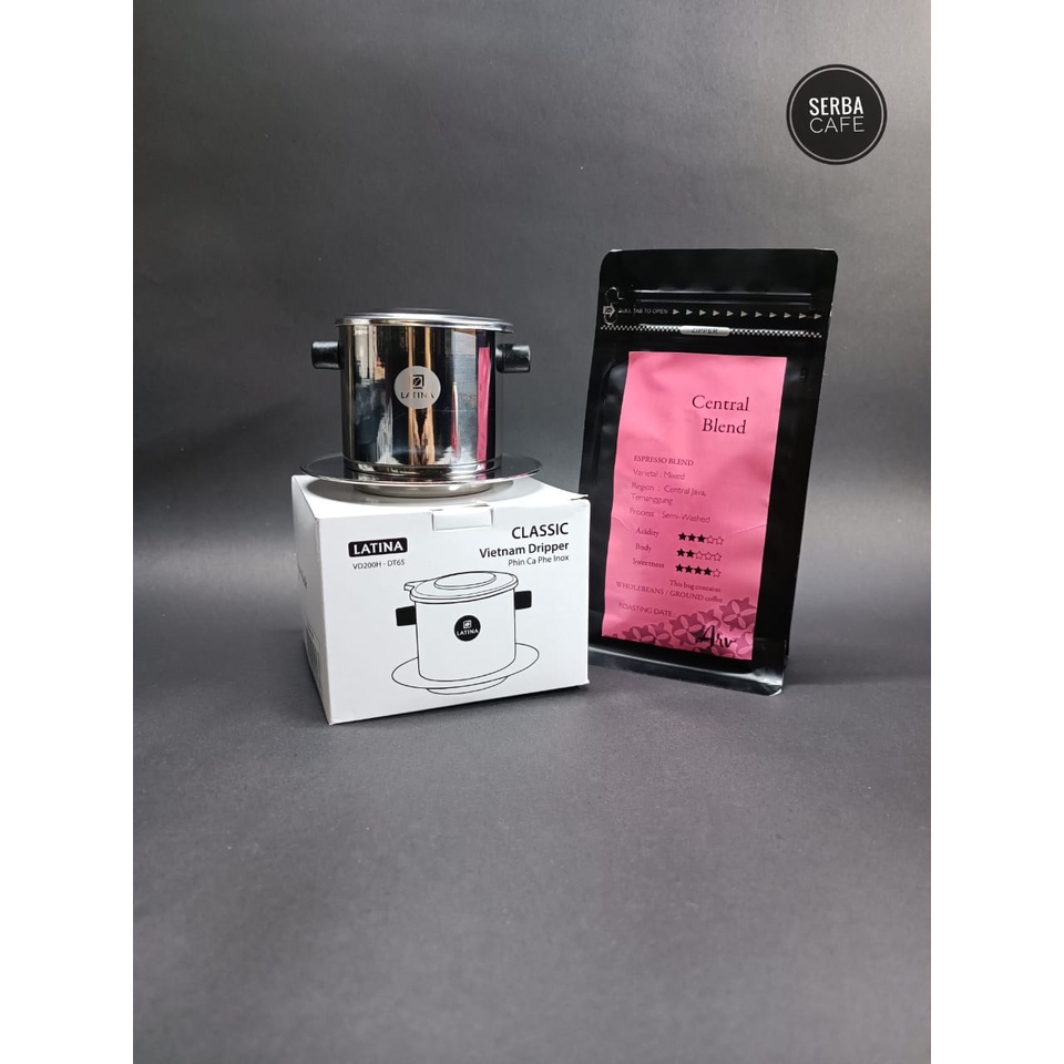 Paket Vietnam Drip Latina + Kopi Espresso Blend