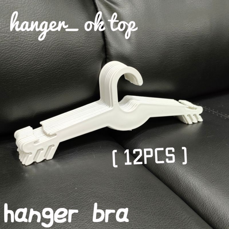 Hanger BH bahan original putih/ gantungan celana dalam (Harga perlusin - 12pcs)