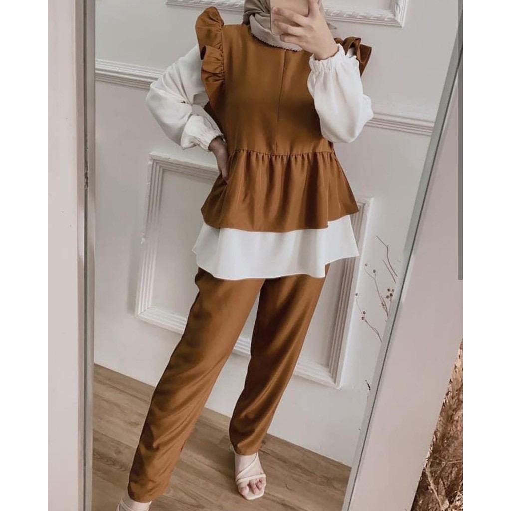 INDIRA ONE SET / OMYRA ONE SET / STELAN WANITA-ALVITA MUSTARD