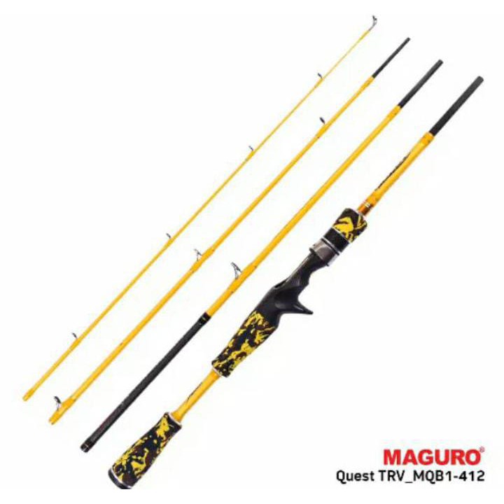 Joran Maguro QUEST TRV BC | Sambung 4 | Baitcasting | Alat Pancing