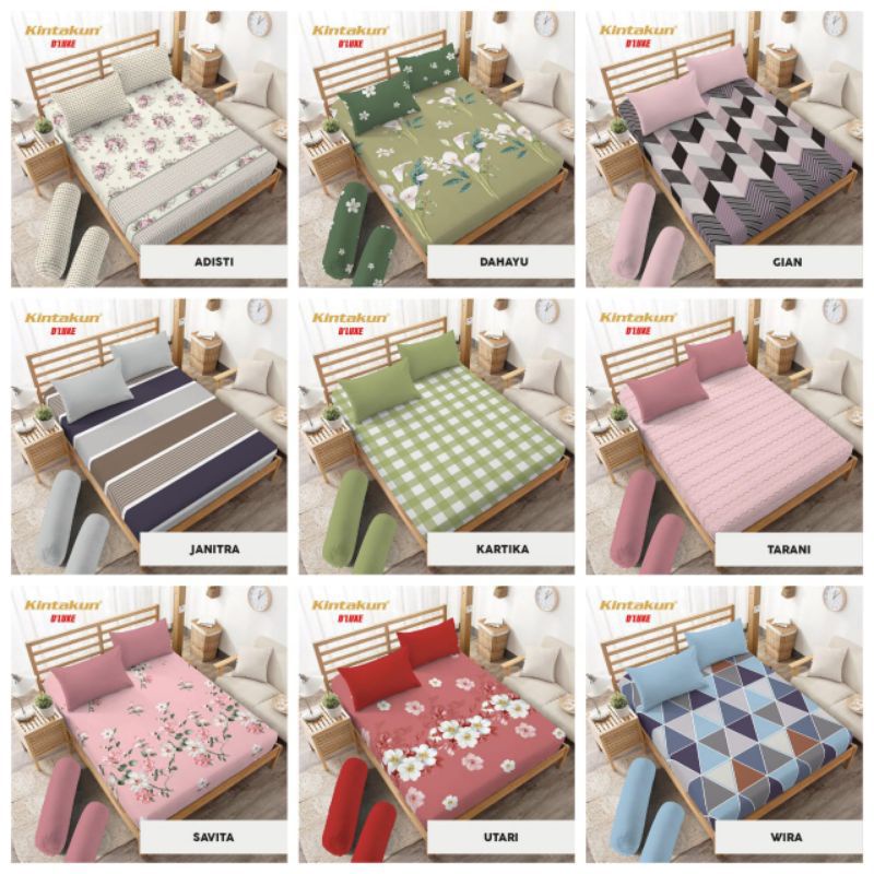 Sprei kintakun Dluxe ukuran 100x200-200x200,sprei murah,sprei terlaris,sprei katun,sprei karakter,