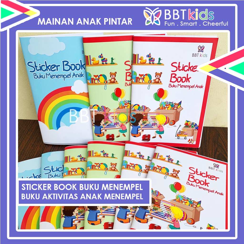 STICKER BOOK BUKU STIKER ANAK PAUD BUKU MENEMPEL GLUE BOOK