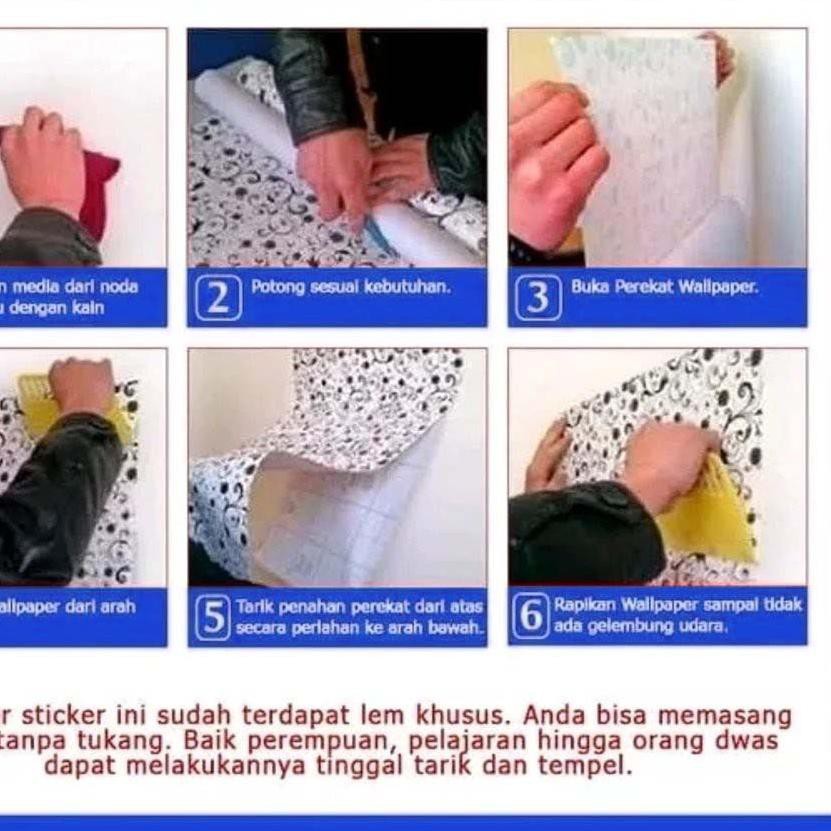 Bagus  Wallpaper Dinding 3D HEXAGON GEOMETRI Wall Stiker Kamar Ruang Tamu Rumah Cafe Modern Minimali