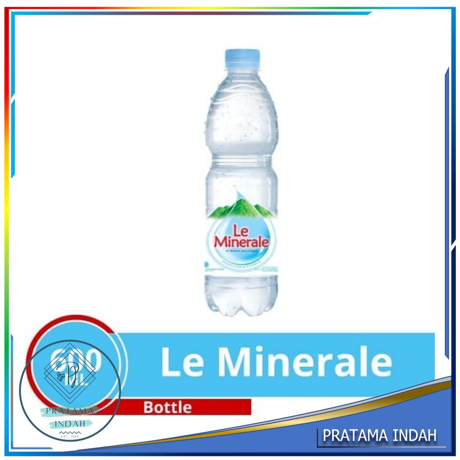 

AIR MINUM BOTOL LE MINERALE 600 ML (KECIL) 1 PCS (GROSIR & ECERAN)