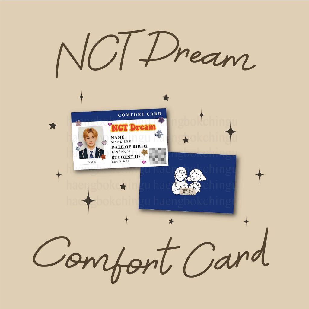 

NCT Dream's Comfort Card