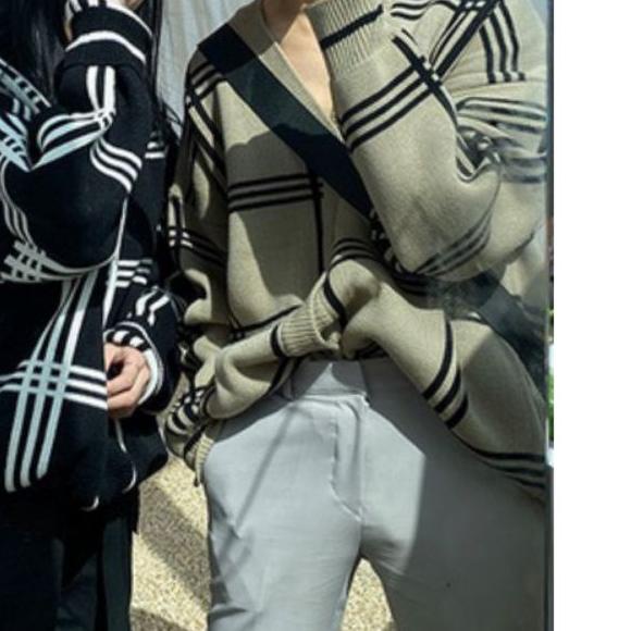 ➭ CARDIGAN MINGYU JAEHYUN MOTIF KOTAK RAJUT PREMIUM ❉