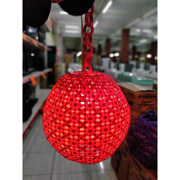 Lampion Gantung/Lampu hias / Kap Lampu rotan