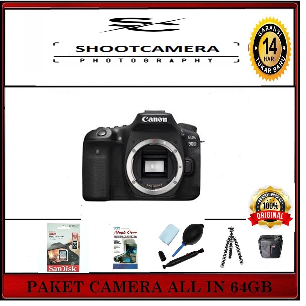 CAMERA CANON EOS 90D BODY - CANON 90D BO