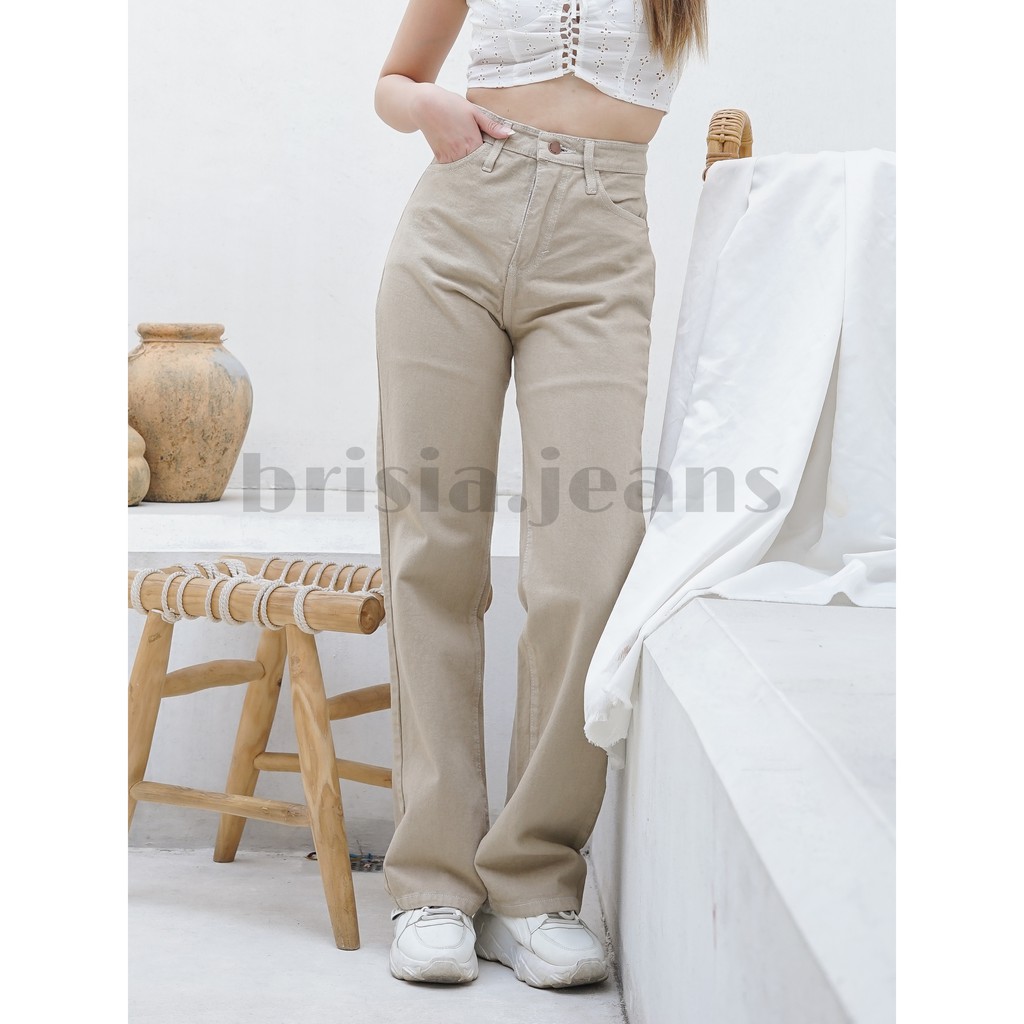 [SIZE 27-33] WENDY Boyfriend Cullote Jeans (Highwaist) - Choco Edition / Boyfriend Loose