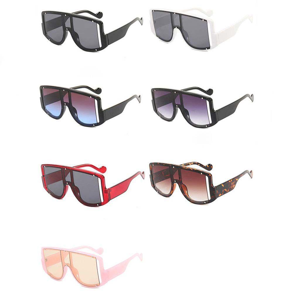[Elegan] Kacamata Hitam Persegi Fashion Perlindungan UV Bingkai Besar Korea Perempuan Pria Kacamata Anti Radiasi Untuk Wanita Sale Rivet Eyewear Women Glasses