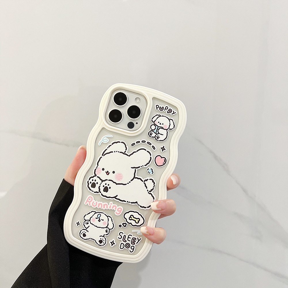 Casing TPU iPhone 13pro 13prm 11 7Plus 8Plus Xr XS 13 12pro Max Gambar Anjing Lucu