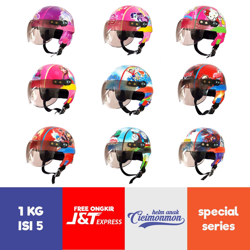 Special Series Helm Anak Balita Retro Karakter Shopee Indonesia