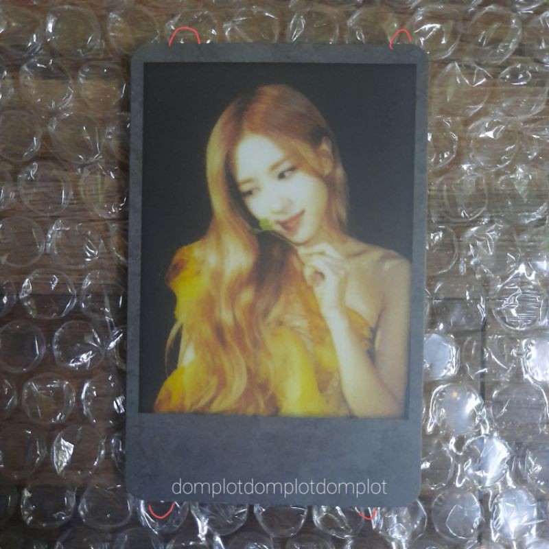 OFFICIAL PHOTOCARD ROSE ROSÈ KILL THIS LOVE BLACK VER. R Album Blackpink Vibe card polaroid postcard