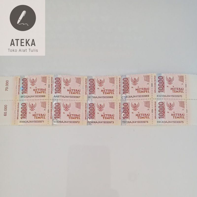 

MATERAI 10000