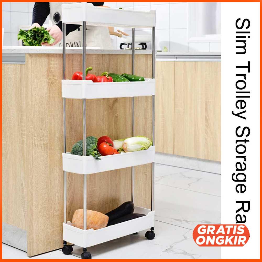 Rak Laci Tingkat Dapur Kitchen Storage Rack 3 Layer - F31793