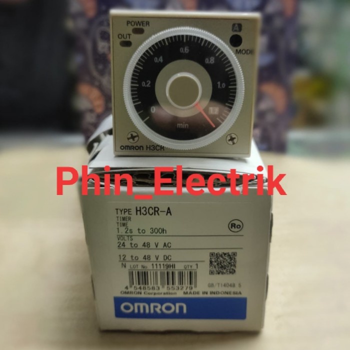 Timer H3CR-A 12V DC omron original OMRON