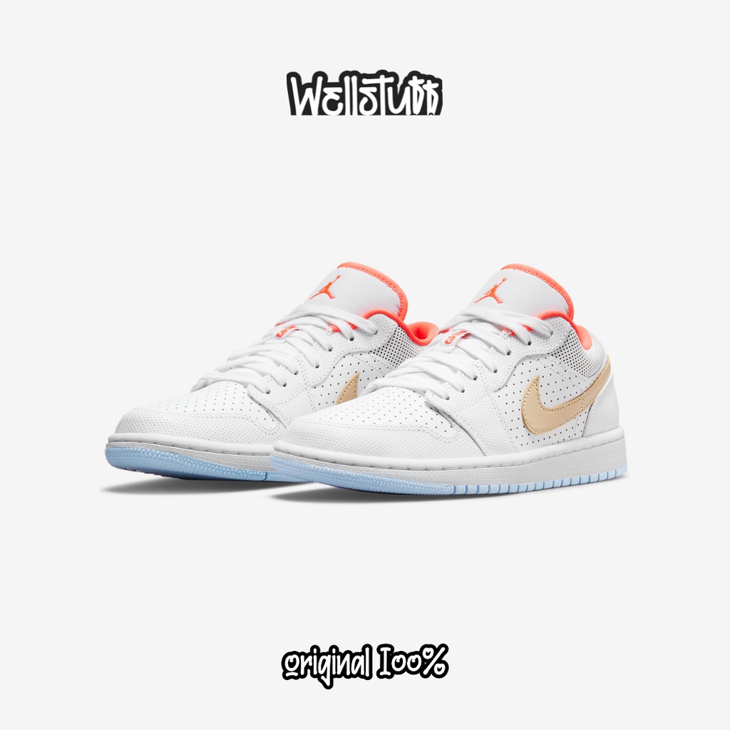 NIKE AIR JORDAN 1 LOW WHITE SESAME ORIGINAL BNIB