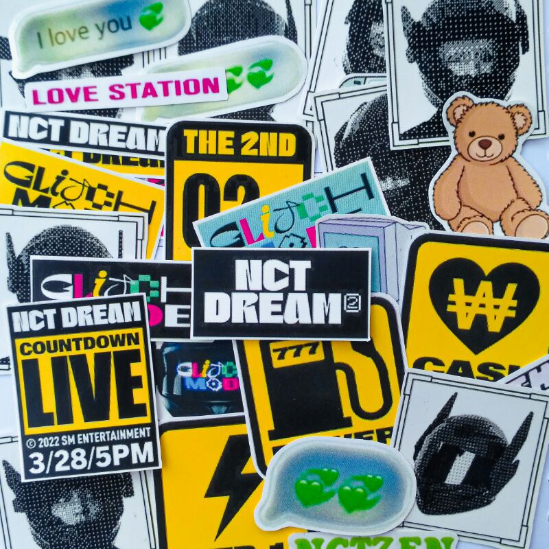 

Glitch Mode NCT Dream Waterproof Sticker Pack include 30pcs Candy Aesthetic