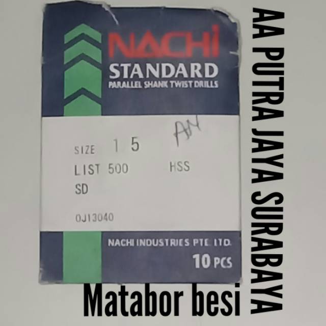 Mata bor besi nachi 1,5 mm