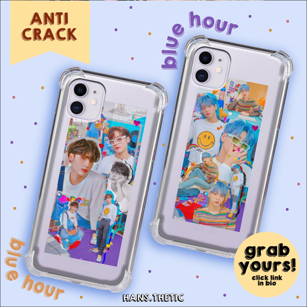 ANTICRACK/AKRILIK CASE - TXT BLUE HOUR SERIES | ALL TYPE: IPHONE SAMSUNG OPPO VIVO XIAOMI DLL