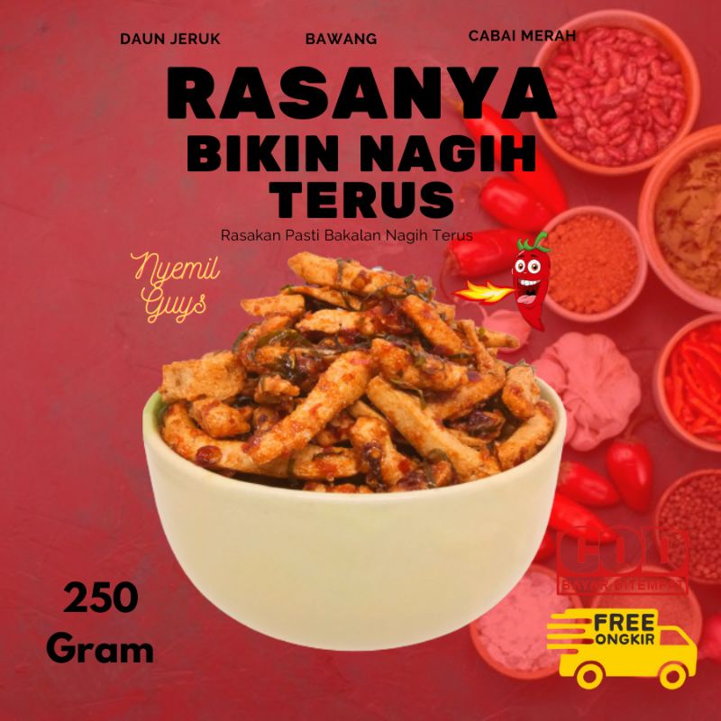 

Basreng Daun Jeruk kiloan Cemilan Pedas Dan Snack Jajan pedas yang nikmat Buat pecinta Pedas