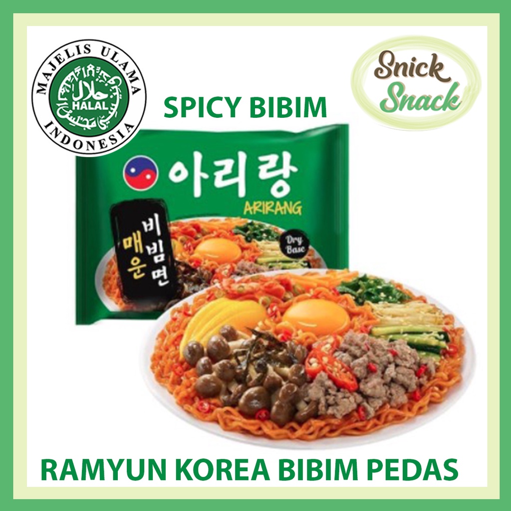 

Arirang Mie Korea Halal Spicy Bibim Ramyun 135gr Ramyun Instan Goreng Pedas