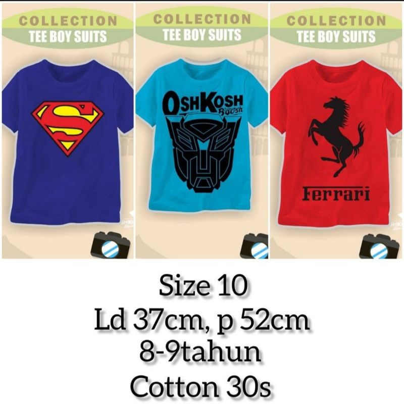 OSHKOSH KAOS ANAK DISTRO PREMIUM MURAH SIZE 4-10TH