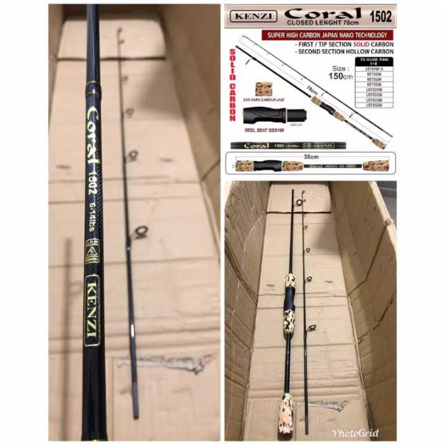 Joran Pancing kenzi 150 Cm 
Carbon Solid Jap Style 5-12 Lbs & 6-14 Lbs