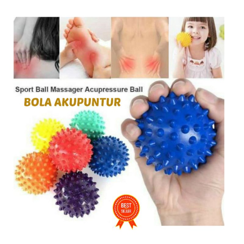 BOLA DURI BESAR KESEHATAN AKUPUNTUR KARET / ALAT PIJAT TANGAN / BOLA AKUPUNTUR