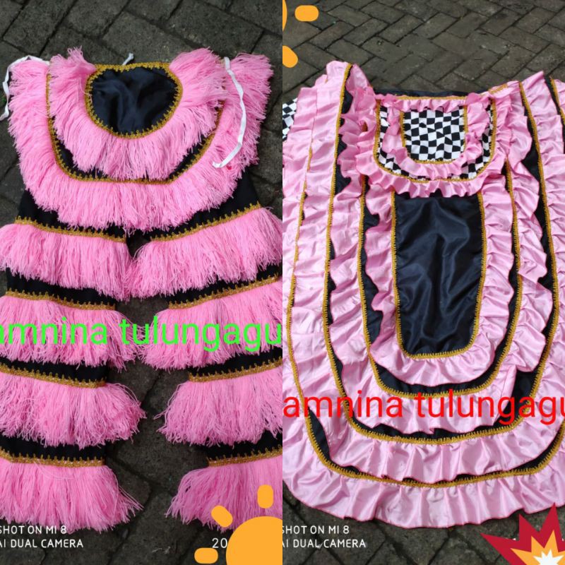 celana barongan dan kemul selimut barongan dewasa