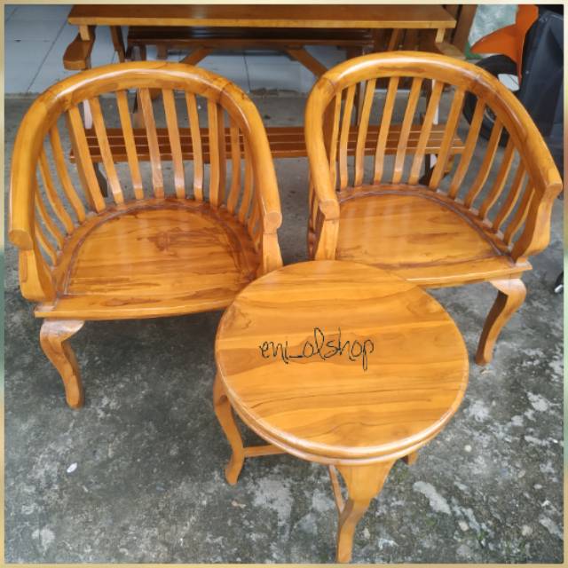 1 Set Kursi Teras Jati Palembang
