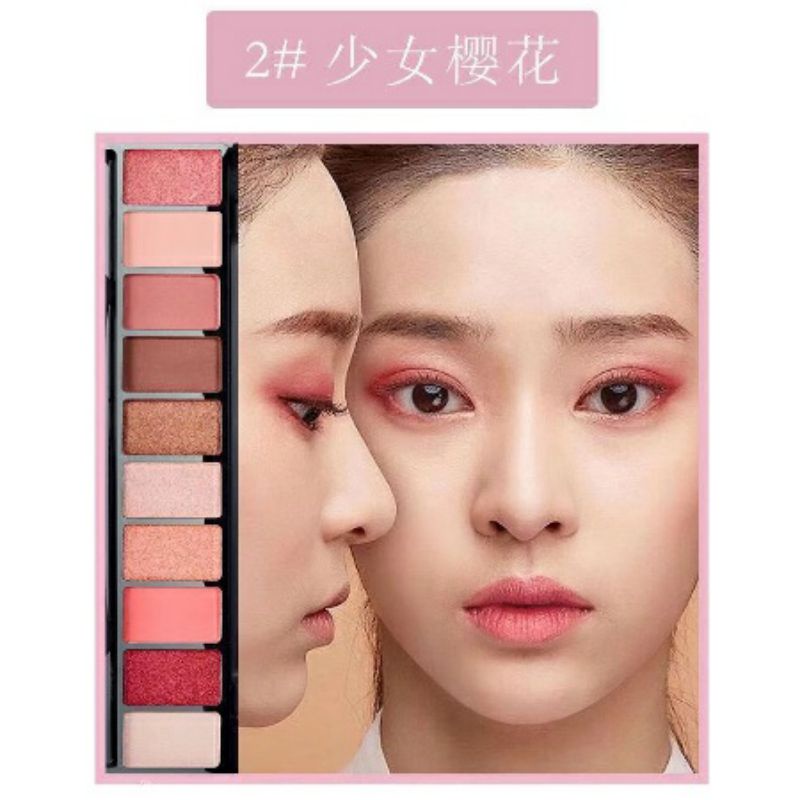 LA-Fashion Matte Eyeshadow Pallet Makeup 10 warna 9999