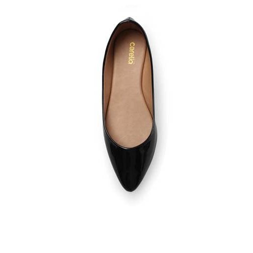 flat shoes cewe brand cerelia hitam bukan heels