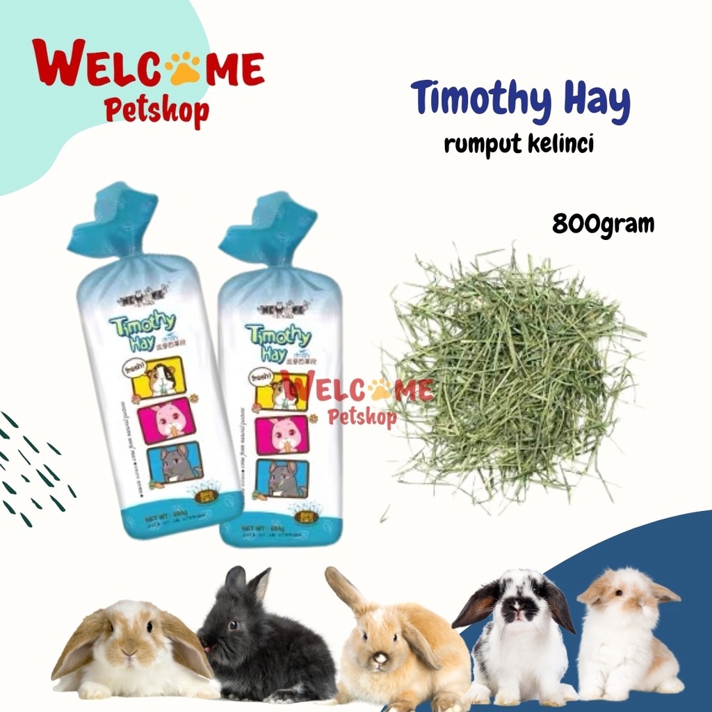 Timothy Hay 800gr New Age / Rumput Kelinci / Makanan Kelinci