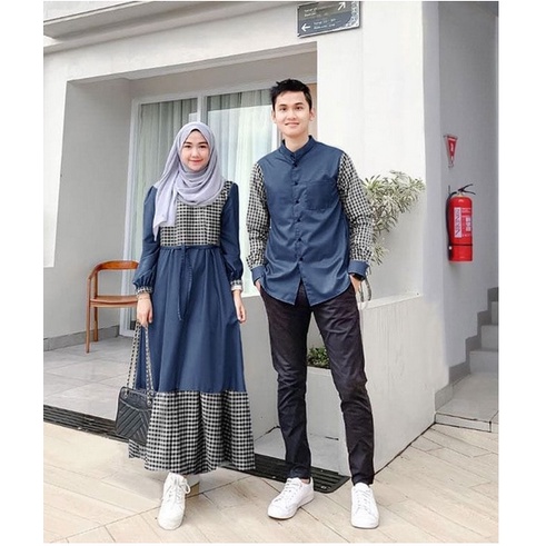 COUPLE GAMIS KATUN KOTAK + KOKO PAKISTAN COUPLE Cp DAMARA BAJU PASANGAN MUSLIM COUPLE TERBARU HIGH QUALITY