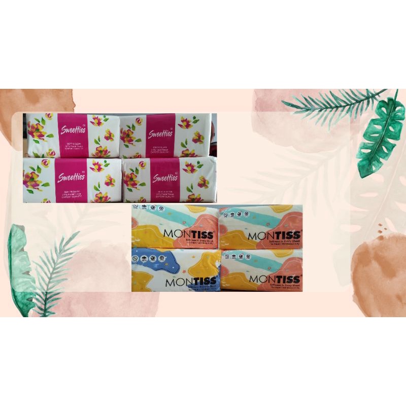 Tisu murah 200 sh, sweetties & montis